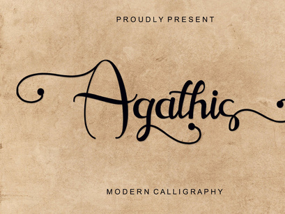 Agathis - Modern Calligraphy