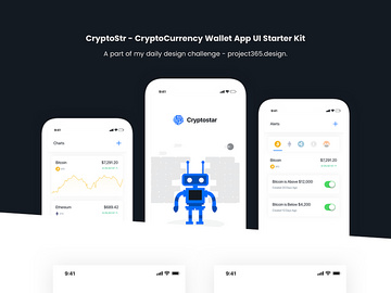 Crypto App - iOS UI Kit Freebie preview picture