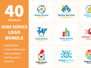40 Home Service Logo Bundle preview picture
