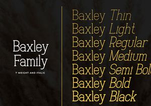 Free Baxley Slab Serif Font