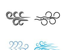 Wind icon vector illustration design template