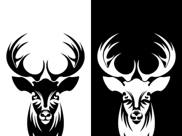 Deer logo template vector icon illustration design preview picture