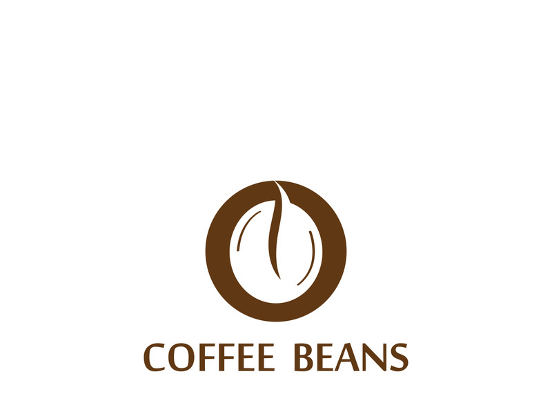 Premium coffee bean logo design.