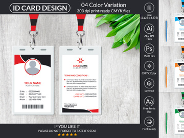 Creative ID Card Design Template preview picture