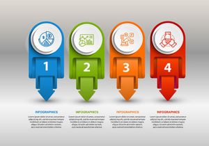 3D-Business Infography Set