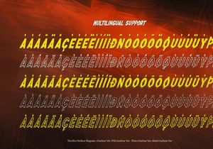 Thrillix Hollow | Horror 5 Style Font