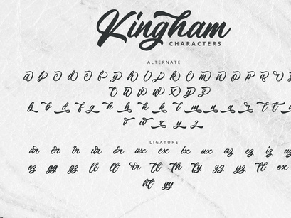 Kingham - Script Font