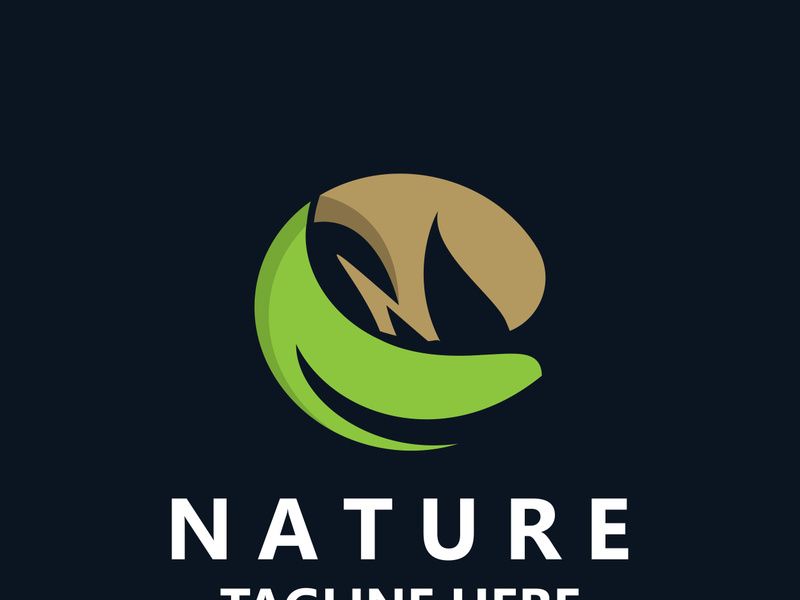 Nature leave logo design, vector plant eco style botanical collection business template