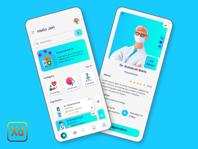 Doctor Consultation - Mobile App UI.