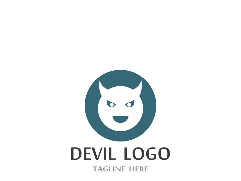 Devil logo design with a modern concept.