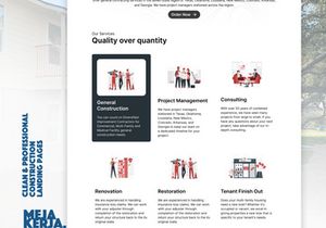 Construction Landing Page Website