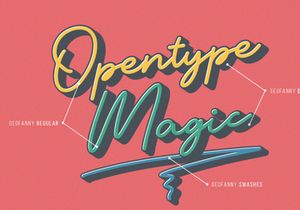 Geofanny | Monoline Layered Script Font