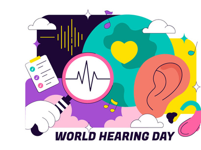 10 World Hearing Day Illustration