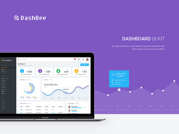 Dashbeer v1.0 - dashboard Ui kit preview picture
