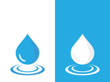 Background water drop logo icon vector illustration