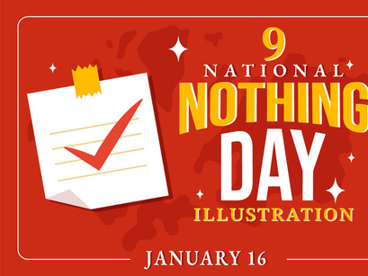 9 National Nothing Day Illustration
