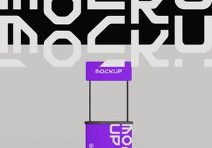 Portable Stand Booth Mockup