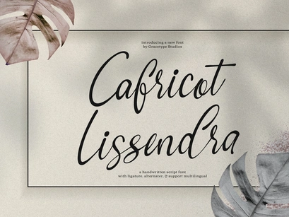 Cafricot Lissendra | Script Handwritten