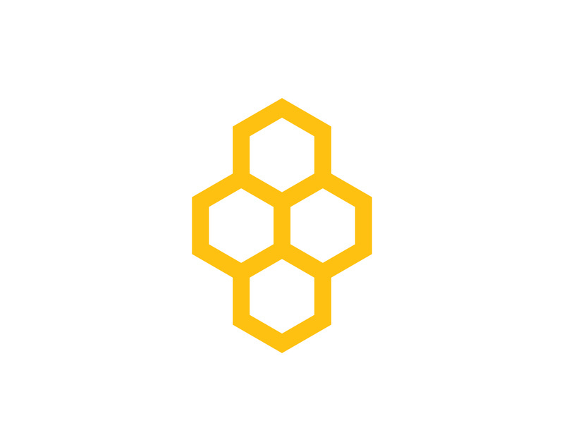 Bee icon design illustration