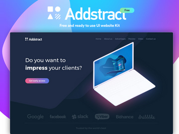 Addstract | Free UI kit preview picture