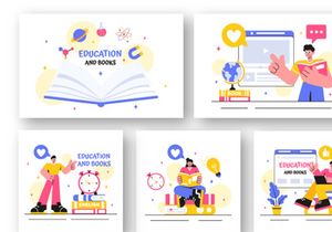 15 Education and Books Illustration