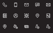 Contact Icon Set V1