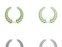 Logos of green Tree leaf ecology
