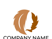 Green leaf logo design vector illustration