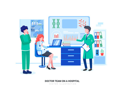 [Part 31] Hospital and Healthcare Vector Scenes