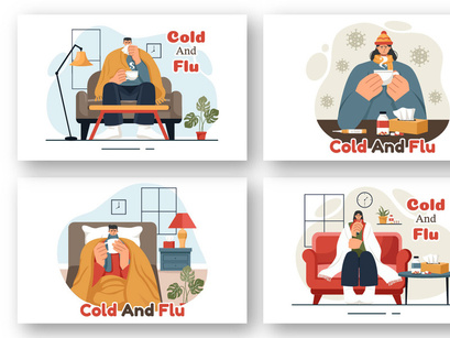 9 Flu and Cold Illustration