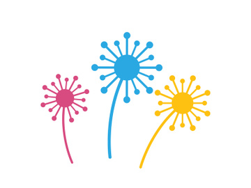 flower vector icon design template preview picture