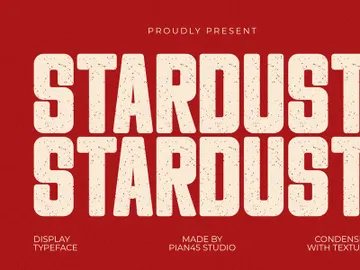 Stardust - Condensed Display Font preview picture