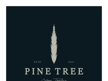 simple pine or fir tree logo,evergreen.for pine forest,adventurers,camping,nature,badges and business.vector preview picture