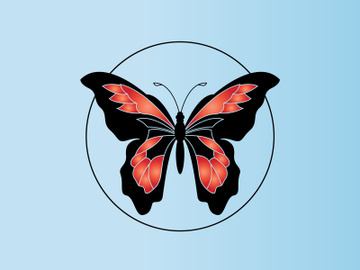 Butterfly logo design preview picture