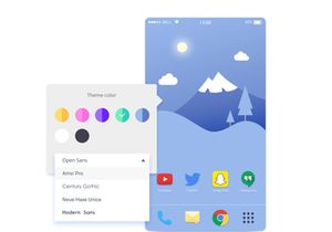 Color theme picker UI