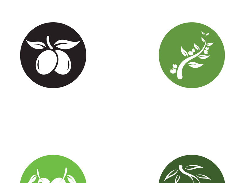 Olive fruit logo design.