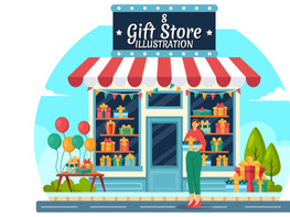 8 Gifts Store Design Illustration preview picture
