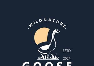 Animal Goose bird nature logo with modern style inspiration. premium design