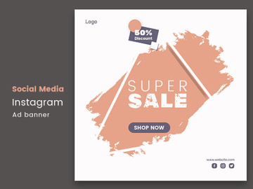 Sale social media Instagram post template preview picture