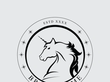 Horse vintage logo preview picture