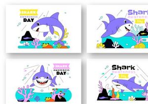 10 Shark Awareness Day Illustration