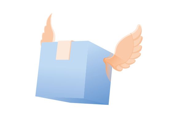 Fast delivery illustration
