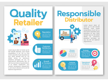 Quality retailer brochure template preview picture