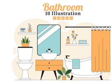 10 Modern Bathroom Interior Illustration preview picture