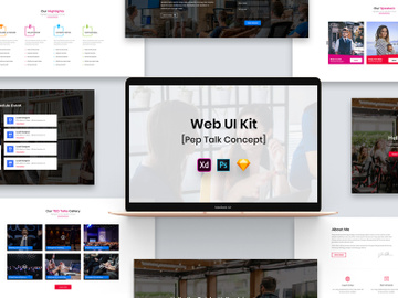Pep Talk Speakers Web UI Kit preview picture