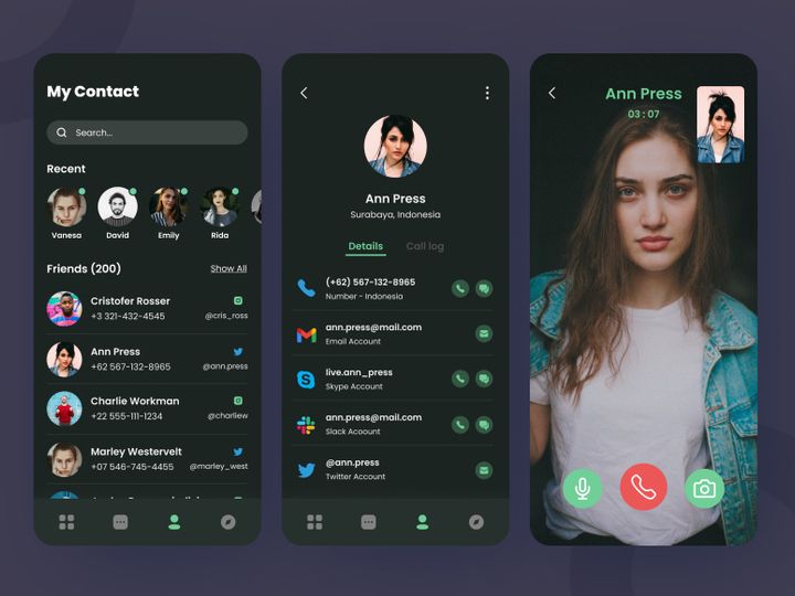 Contact Book App | Freebie