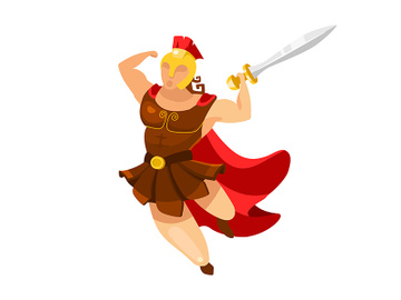 Hercules flat vector illustration preview picture