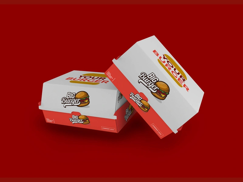 burger box mockups