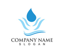 Water drop logo icon illustration template design