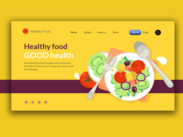Food Landing Page UI preview picture